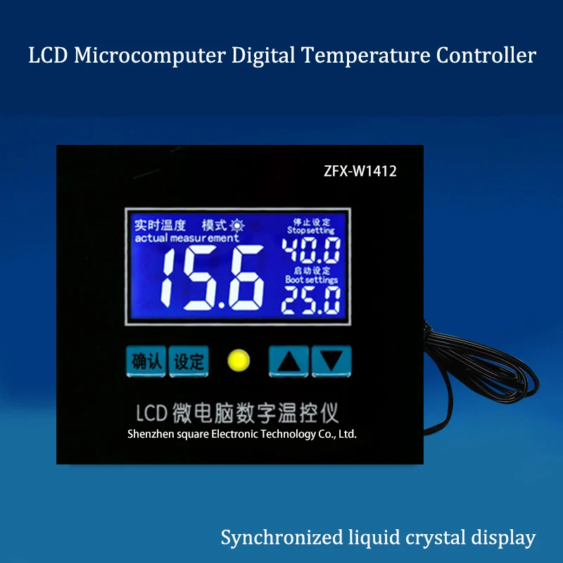 Pymeter ZFX-W1412 микрокомпьютер цифровой контроль температуры Лер цифровой дисплей контроль температуры Лер Высокая точность 0,1 контроль
