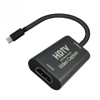 

HDMI To USB C Record To DSLR Plug And Play Real Time Live Streaming Audio Gaming 4K 1080P 60Hz Video Capture Card Converter