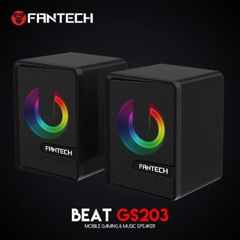 

FANTECH GS203 Computer Speaker Mini RGB Lighting Speaker HIFI Subwoofer Speaker for Laptop Desktop Computer
