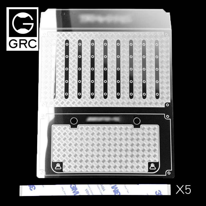 GRC 스테인리스 스틸 후면 트렁크 리드, 1/10 Trx-6 G63 Trx-4 G500 에 적합, 개조 및 업그레이드 액세서리