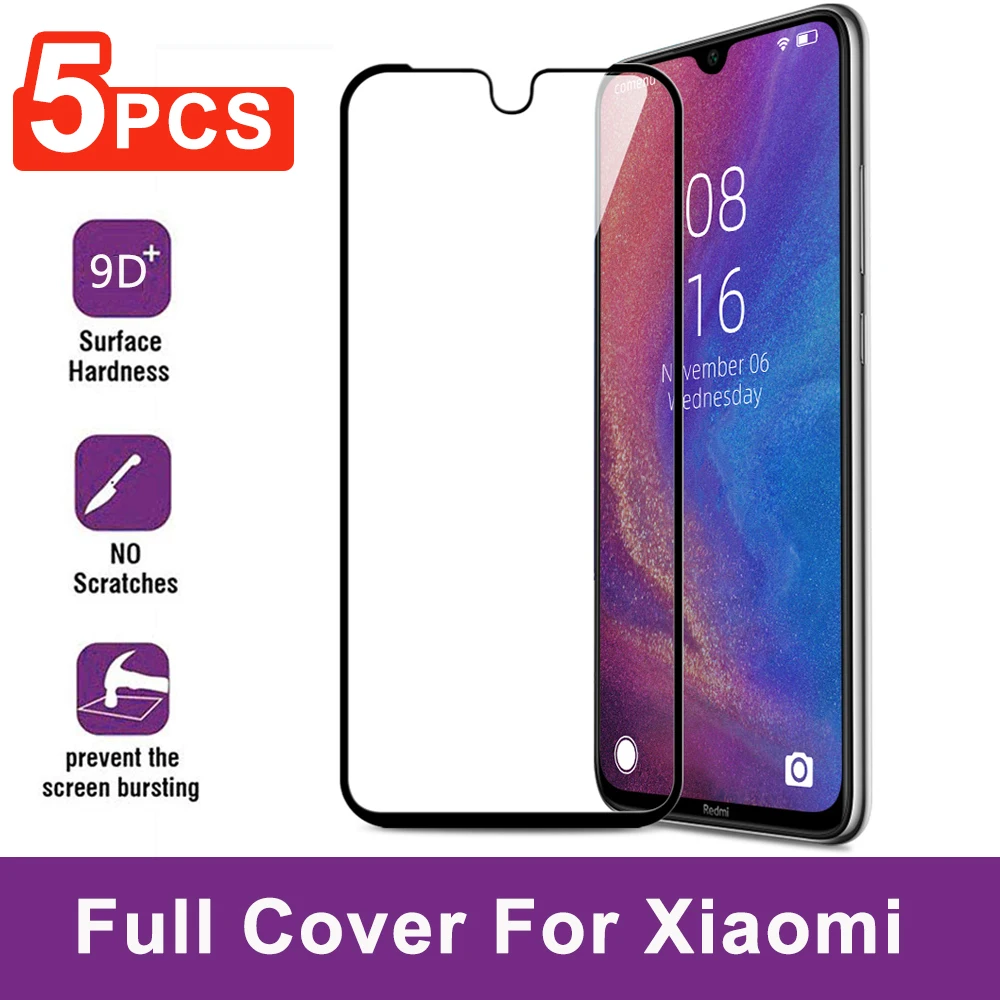 Защитная пленка из закаленного стекла для Xiao mi Red Note 8 Pro 9 A3 Lite CC9E A2 6X 4A полное
