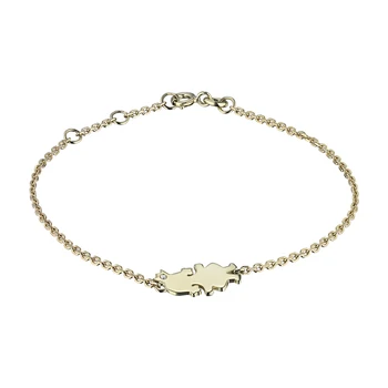 

Bracelet of yellow gold with diamond e0301br11174600