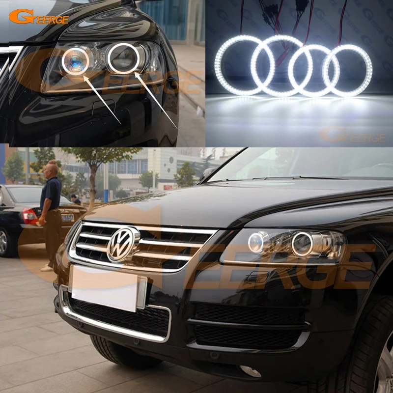 Для Volkswagen VW Touareg 7L 2003 2004 2005 2006 2007 2008 2009 2010 ультра яркий SMD светодиодный ангельские