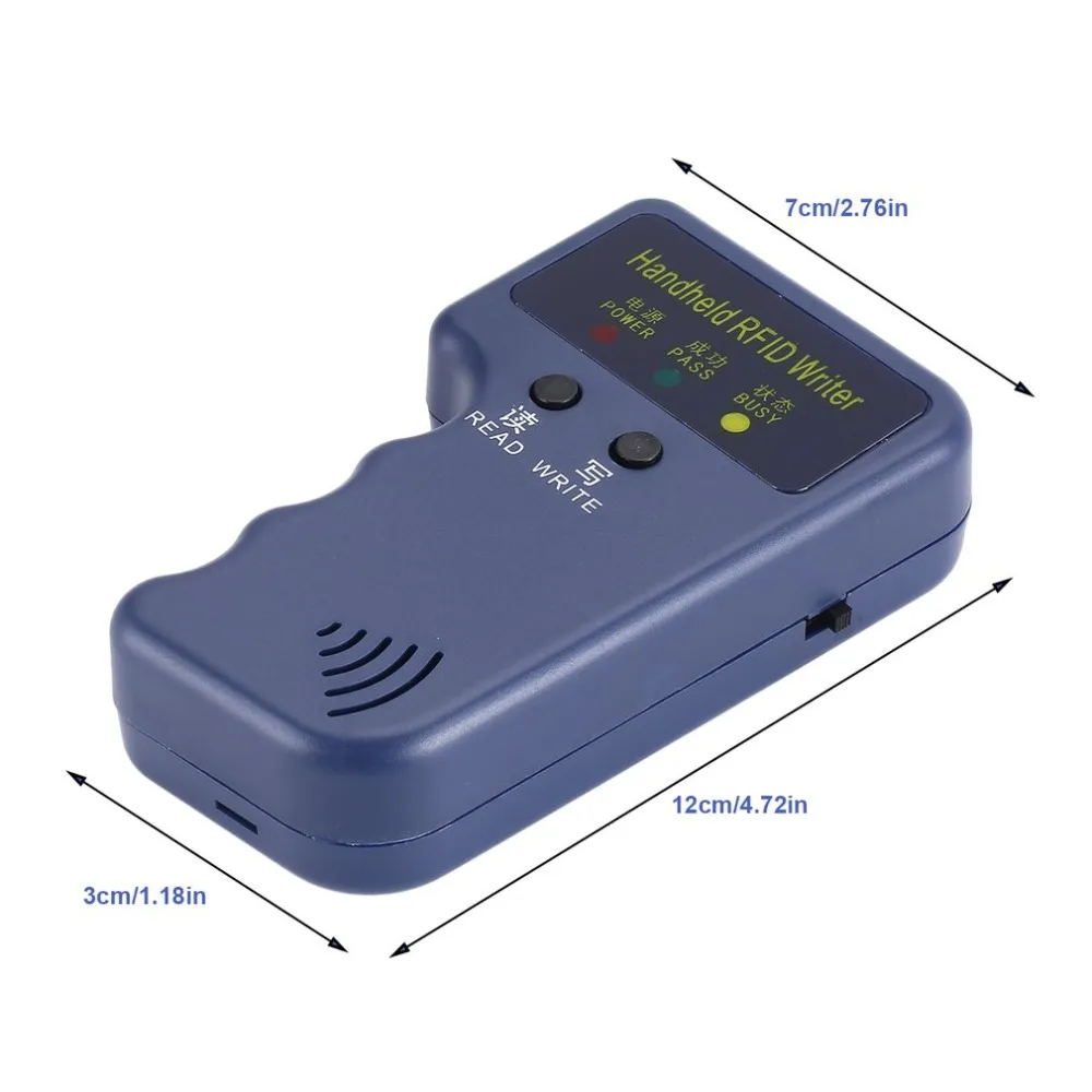 125Khz Handheld RFID ID Copier Card Reader Writer rfid duplicator+ EM4305/T5577 Chip Key Card Token Tags