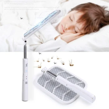 

Rechargeable Collapsible Retractable USB Charging Bug Zappers Fly Mosquito Swatter New Arrival Dropshipping