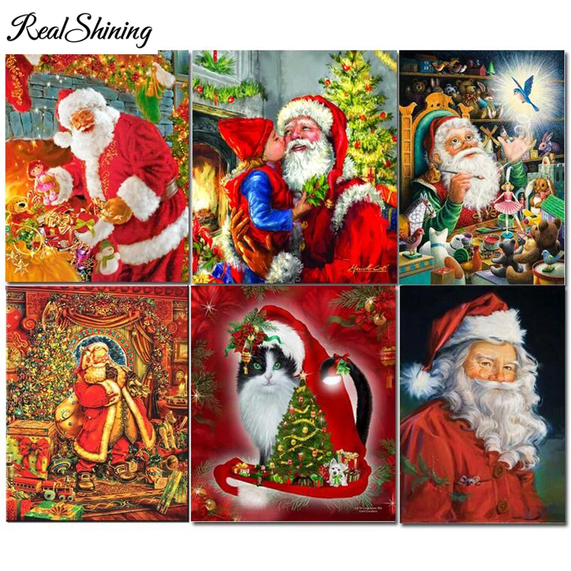 

Santa Claus Mosaic,Full,square,round,Diy Diamond Embroidery,snow,5D picture Diamond Painting,Stitch Cross,Christmas gift FS6627