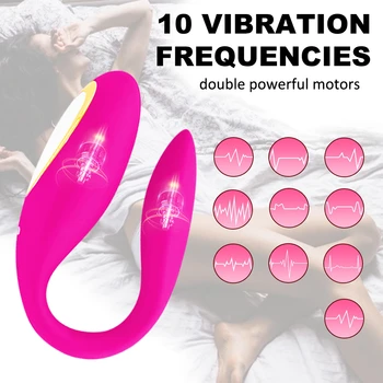 Remote Control Double Vibrators For Couples Wearable Dildo Female G Spot Stimulator Massager Masturbator Sex Toys For Women 3