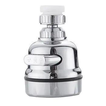 

Innovative Kitchen Faucet Abs + Stainless Steel Splash-Proof Universal Tap Shower Water Rotatable Filter Sprayer Nozzle