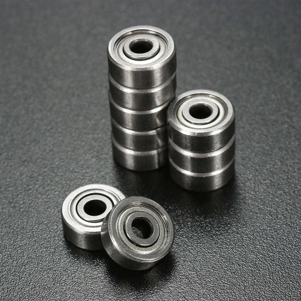 10PCS/Set 693ZZ Ball Bearings 3*8*4mm Double Shielded Metal Steel Miniature Bearing Kit 693Z 693ZZ Miniature Ball Bearings