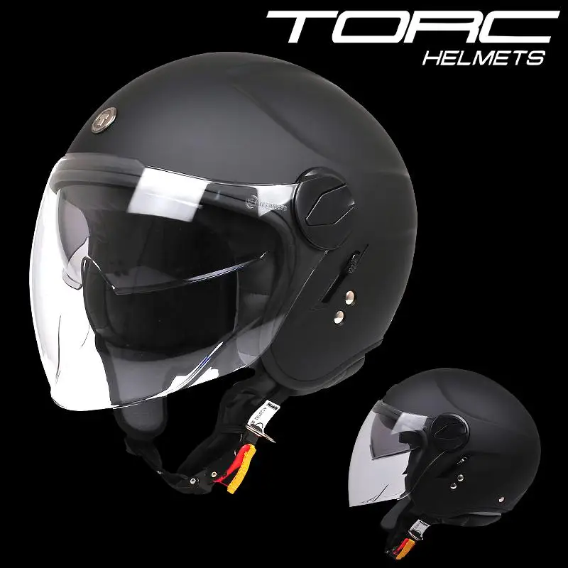 Torc T595 мотоциклетный ретро-шлем, мотоциклетный 3/4 шлем, летний крутой двойной объектив гоночный шлем - Цвет: Шампанское