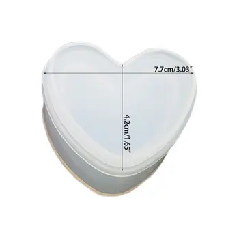 

Box Resin Molds, Jewelry Box Molds with Heart Shape Silicone Resin Mold N58F