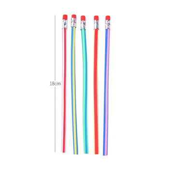 

5 Pcs Diy Bendable Flexible Soft Pencil Pace lapices Kawaii Stationery School Supplies Hot Boligrafos Pencils