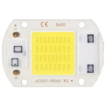 

2PCS High Bright Integrated LED Chip Light Source COB Chips 6x4cm AC110V 30W