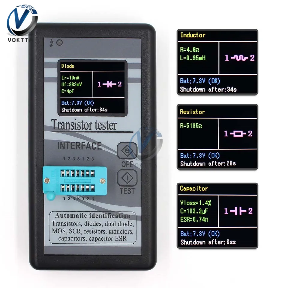 Capacitance Meters Inr Testing Machine MK-328 TR LCR Tester Transistor ...
