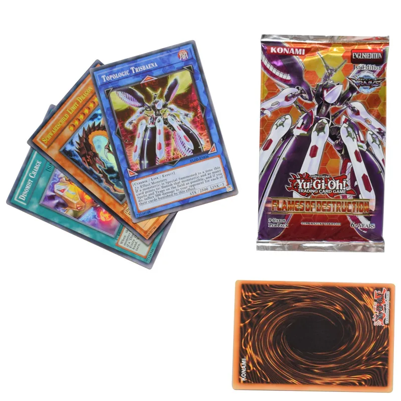 Yugioh карты 216 шт./компл. фигурки карточные игрушки английская версия для детей Yu Gi Oh
