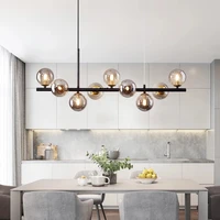 LED Pendant Light Gold Light Glass Ball 11 Heads Hanging Lamp for Kitchen Living Dining Room Suspension Luminaire Design 4