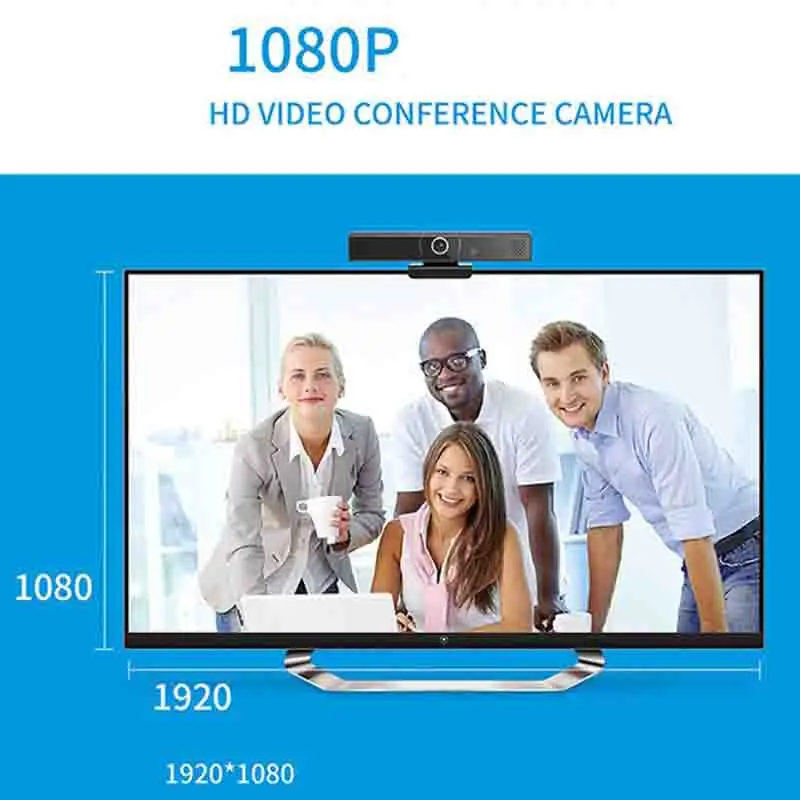 HD Camera For Video Conferencing Home Video Business Conference Equipment HD Webcam 1080p Build in Microphone USB Connection