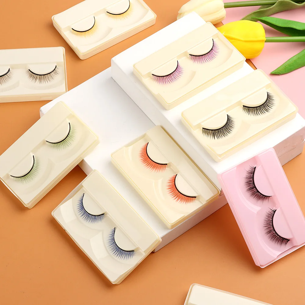 Multicolor Simulation False Eyelashes Suitable for 1/3 1/4 Dolls 0.8cm Doll's Eye Lashes DIY Modification Decoration Accessories