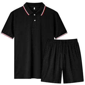 

Summer Sport Suit Men 2 Piece Set Jogger Sweat Suits Male Casual Tracksuit Sportswear Short Sets