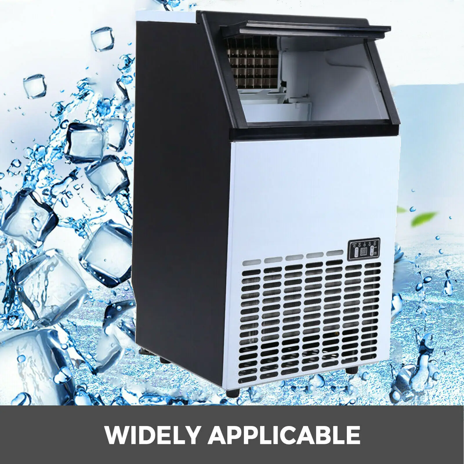 

Commercial Ice Cube Maker Machine Auto Built-in Cube Digital Control Home Ice Maker