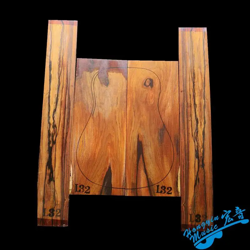 Южная Америка cocobolo палисандр дерево для 41 дюймов гитары задняя и боковая комплект гитарная панель DIY материалы ручной работы