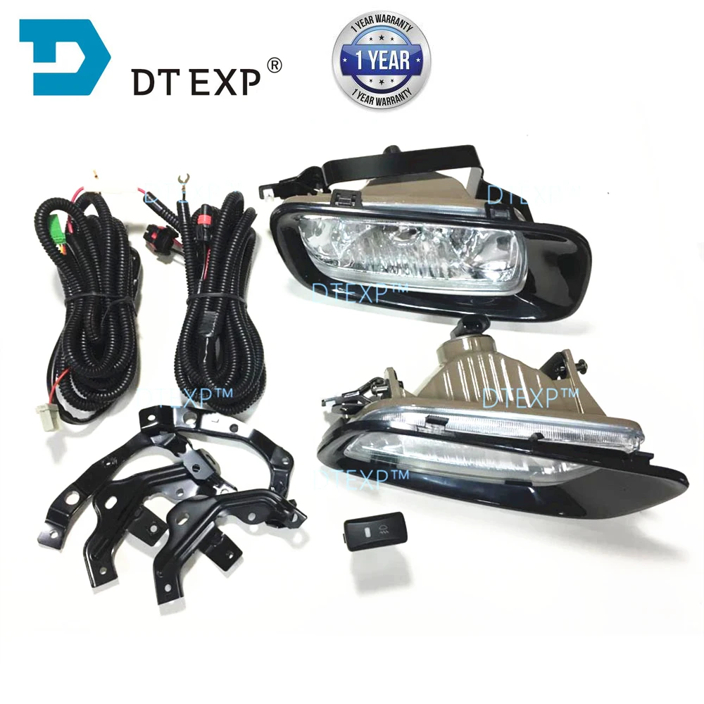 2000-2003 Fog Lights Set for Pajero V73 Fog Lamp with Bulb for MONTERO with Wire and Switch 2000-2007 V75 V77 Support Switch