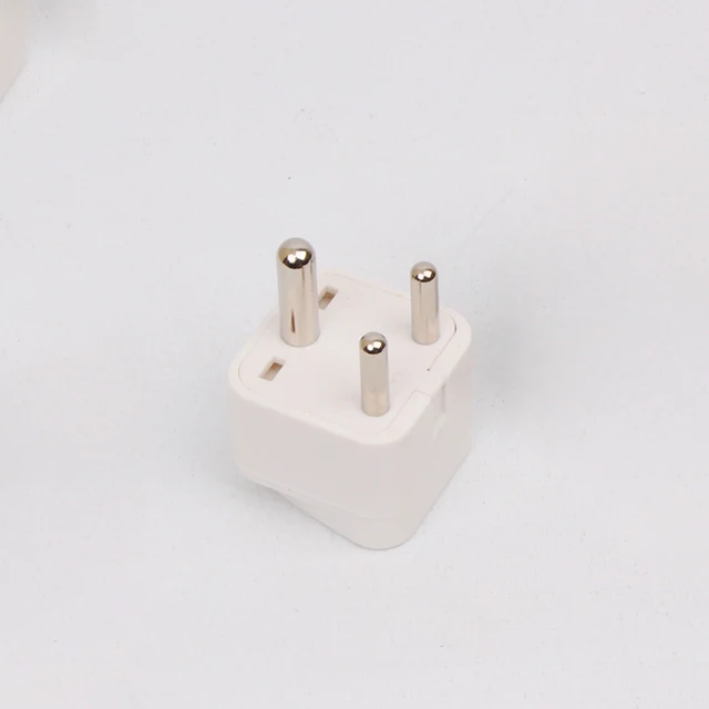 India Travel Plug Adapter (Type D) for Pakistan Nepal Bangladesh 3 Pin