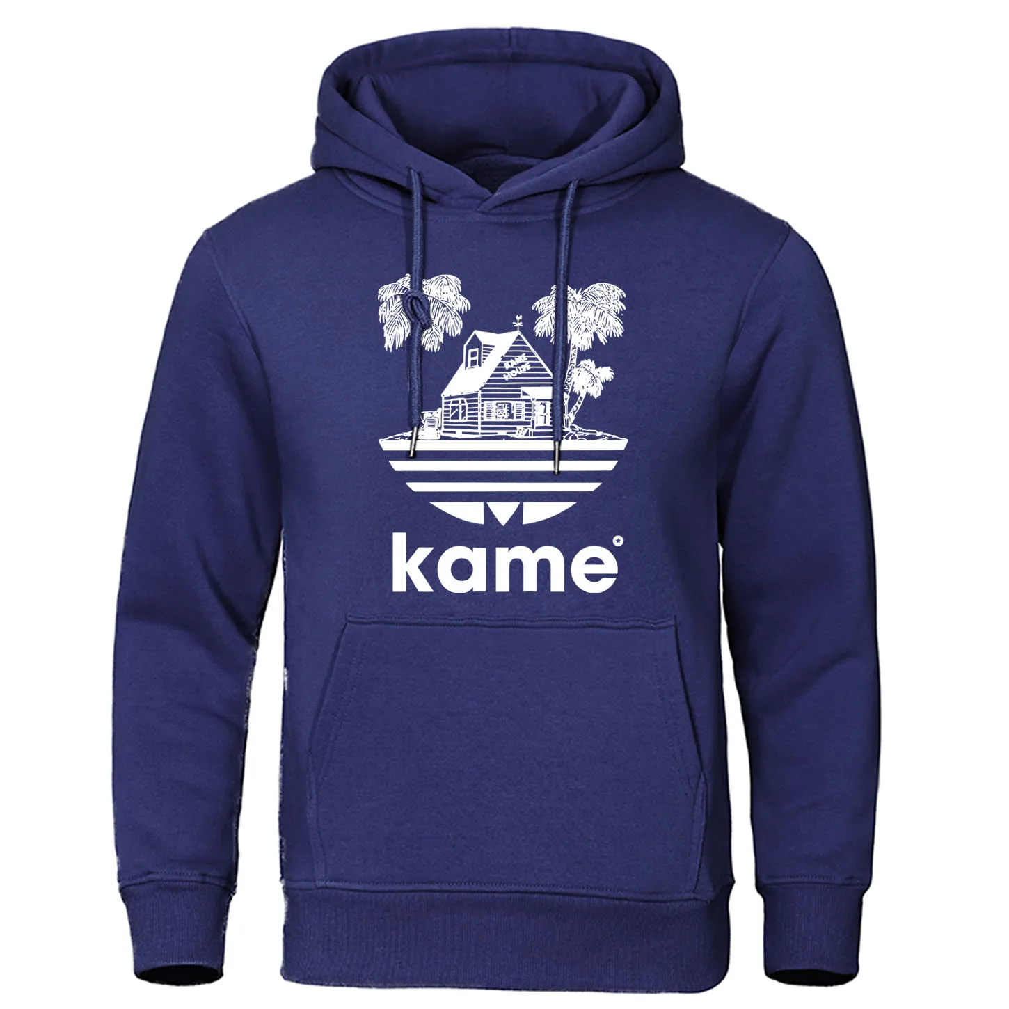 dark blue 5 Dragon Ball толстовки японского аниме Толстовка Каме дом Мастер Роши осень зима флисовый пуловер мужская забавная Толстовка - Цвет: dark blue 5