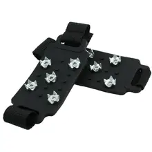 Нескользящие ледолазание шипы Захваты Crampon бутсы 5-обувь с заклепками крышка#3O30