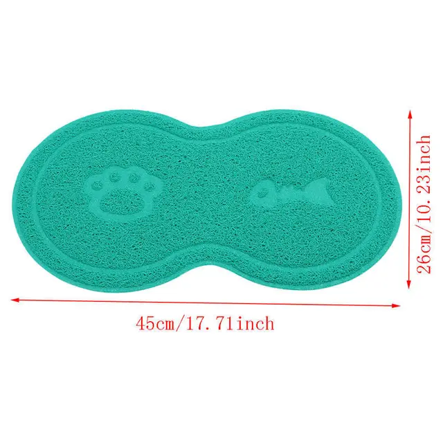Cat And Dog Pet Mat Cute Cat Litter Pad Foot Mat Non-Slip Dish Bowl Food Feed Mat Pad Placement Pet Accessories 3
