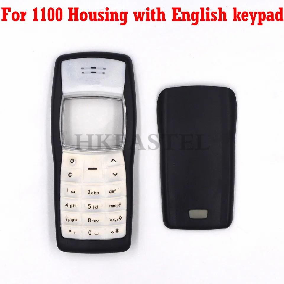 HKFASTEL высококачественный чехол для Nokia 1100 передний корпус+ задняя крышка батарейного отсека+ английская/арабская клавиатура