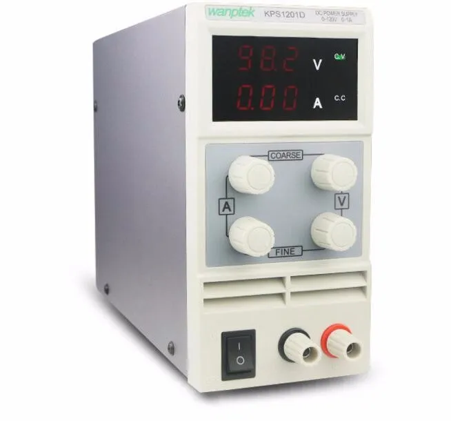 

4 Pcs KPS1201D Adjustable High precision double LED display switch DC Power Supply protection function