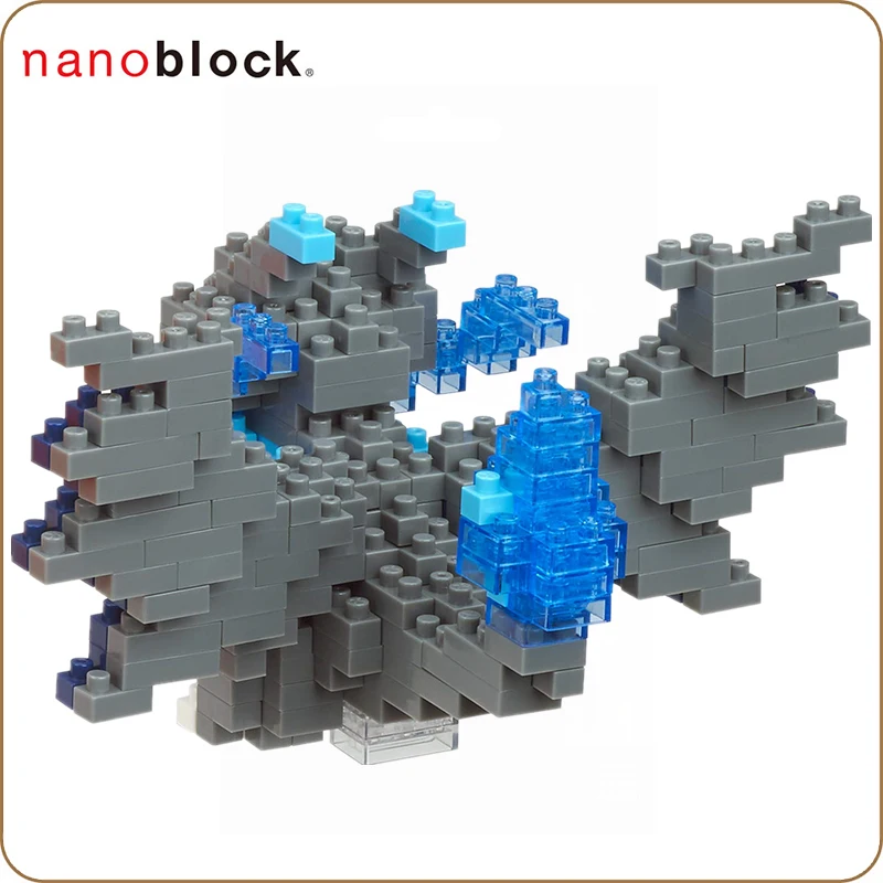 Nanoblock Покемон Пикачу NBPM_057 Мега лизардон X 200 шт. аниме мультфильм алмаз мини микро блок строительные блоки кирпичи игрушки