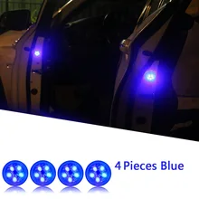  Universal LED Car Opening Door Safety Warning Anti-collision Lights Magnetic Sensor Strobe Flashing Alarm Lights Parking Lamp 