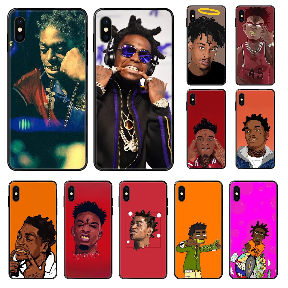Rapper kodak black Phone case For iphone 4 4s 5 5S SE 5C 6 6S 7 8 plus X XS XR 11 PRO MAX 2020 black pretty coque 3D shell
