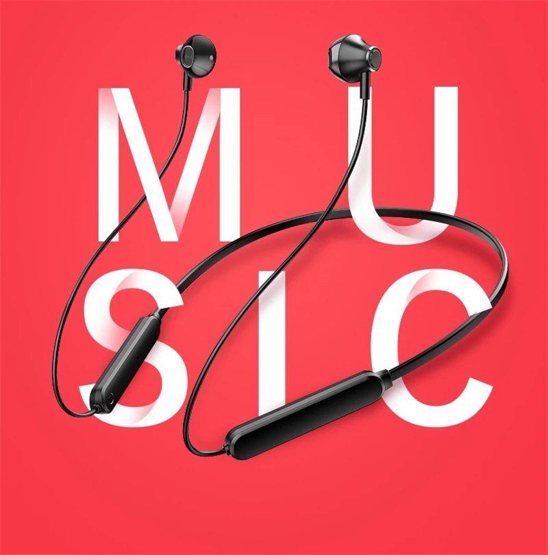 Earphone Bluetooth Headset Wireless Earphones With Microphone Volume Adjustable For Iphone Xiaomi Android Ios Device Call/music