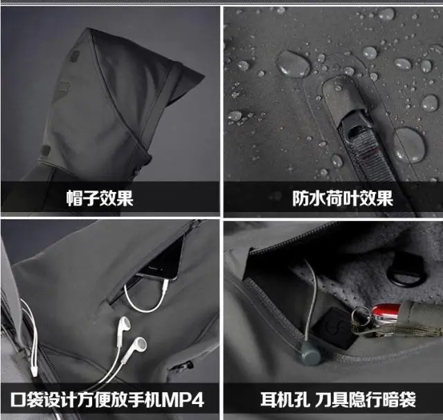 Открытый TAD Sharkskin Stalker мягкий чехол V4. 0 четвертое поколение ветрозащитная водостойкая Мужская штурмовая куртка