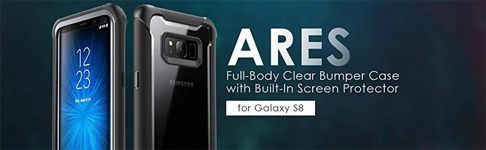 I-BLASON чехол для samsung Galaxy S8, 5,8 дюймов, серия Ares, полный корпус, прочный, прозрачный, бампер, чехол со встроенной защитой экрана