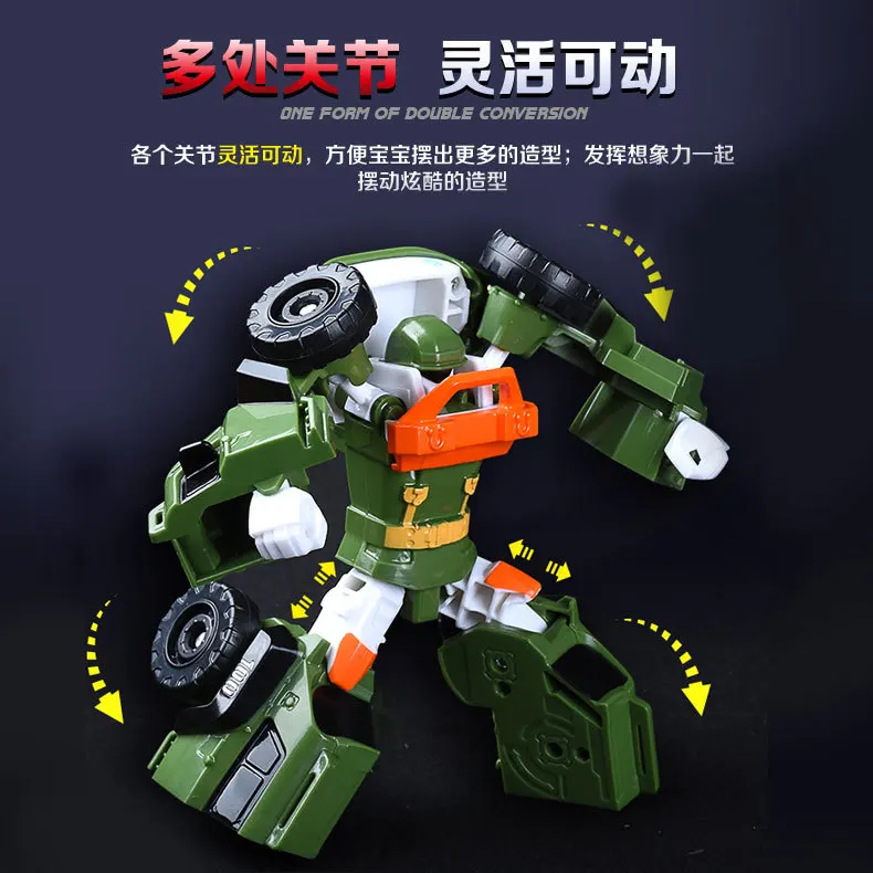 

Care Bao Transformation Toy Jingang Autobots Robot 2-in-1 Stall Supply of Goods Strange New Toy