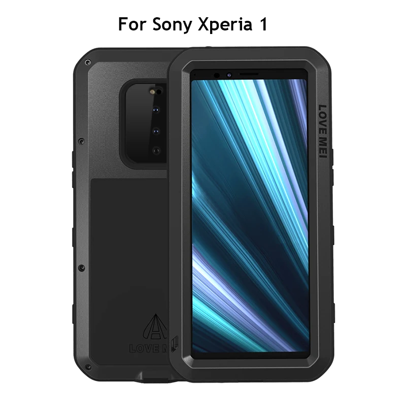 Брендовый чехол Love Mei для sony Xperia 1 (6 5 дюйма) ударопрочный металлический защитный
