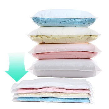 

Double zipper sealed vacuum compression bag for bedding clothing plush toys storage bag. Suitable for home and travel storage