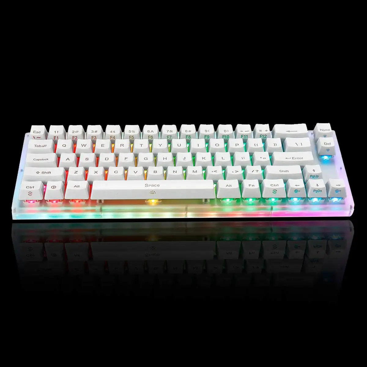 66 key Custom Mechanical Keyboard Gateron Switch Kit 65% 66 PCB CASE 16.8 Million Support Lighting Effects with RGB Switch Led