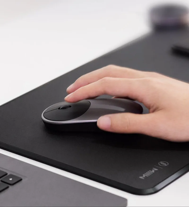 Original Xiaomi MIIIW Mouse Pad Smart Qi Standard Support Mi Mix2S Wireless Charging Mousepad ABS Mouse Mat RGB Light Mouse Pad (16)