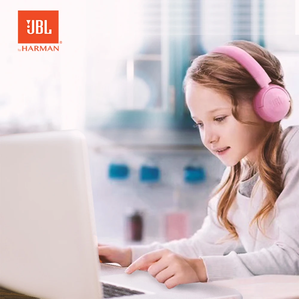 Original JBL JR300BT Wireless Bluetooth Headphones for Kids Childrens Headset with JBL Safe Sound Earphone Sport Music Headset
