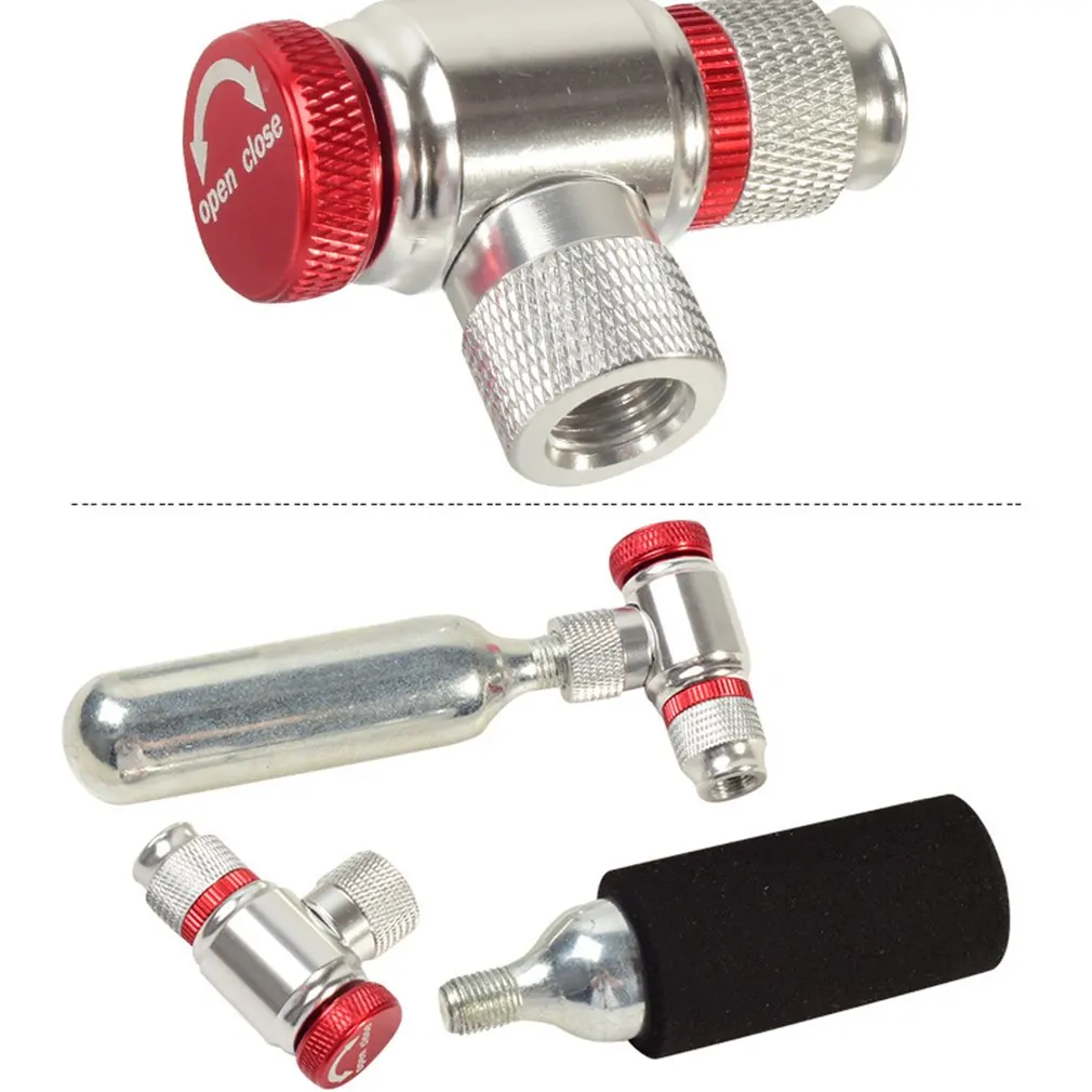 POMPE A VELO,type 1Pompe à vélo avec cartouche en CO2, valve compatible presta et schrader