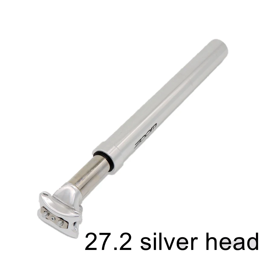 27.2 sliver Зум Подвеска Подседельный штырь для горного велосипеда 27,2/28,6/30,0/30,4/31,6/33,9*350 мм Подседельный штырь алюминиевый велосипед задний амортизатор амортизации на подседельную трубу рамы - Цвет: 27.2 sliver