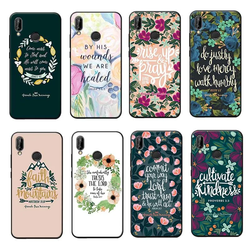 For xiaomi redmi note 7 k20 pro 5 6 4x 7a Clear Soft Silicone Phone Case Bible verse Philippians Jesus Christ Christian |