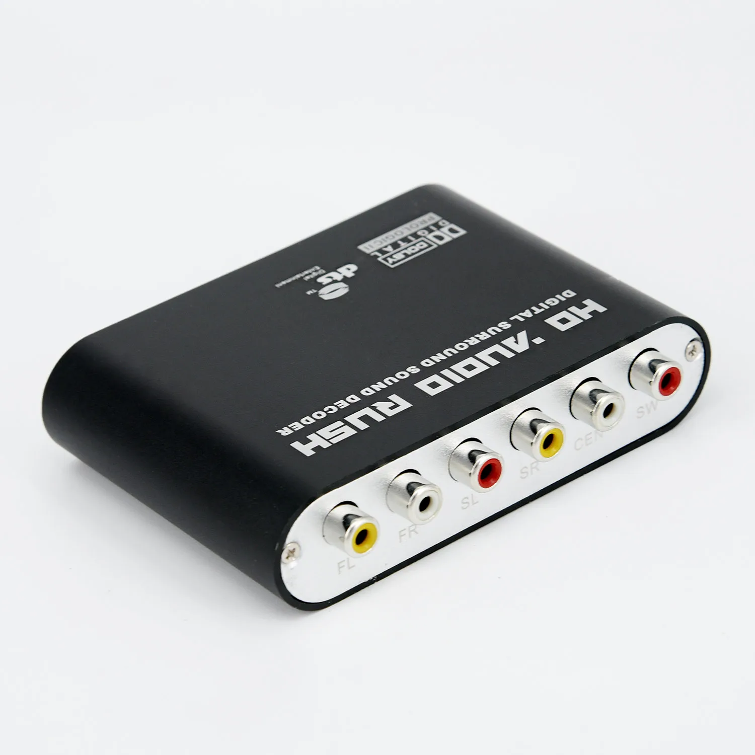 RCA цифровой DTS/AC-3 декодер 2 способа SPDIF коаксиальный до 6RCA декодер формата HD+ кабель 5,1-канальный переключатель 120дБ отношение сигнал-шум