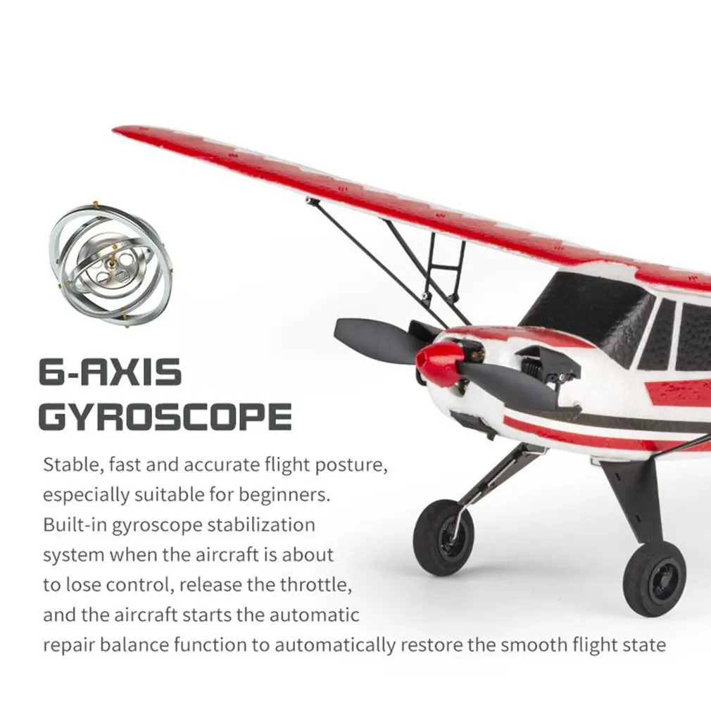 W01 2.4G 3CH Electric RC EPP Glider Airplane Six axis Gyroscope RTF Right Hand Throttle With