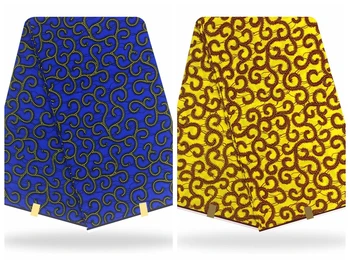 

tissus Wax 2019 For Nigerian Women Aso Ebi African Ankara Fabric Free Shipping Veritable sales New tissus